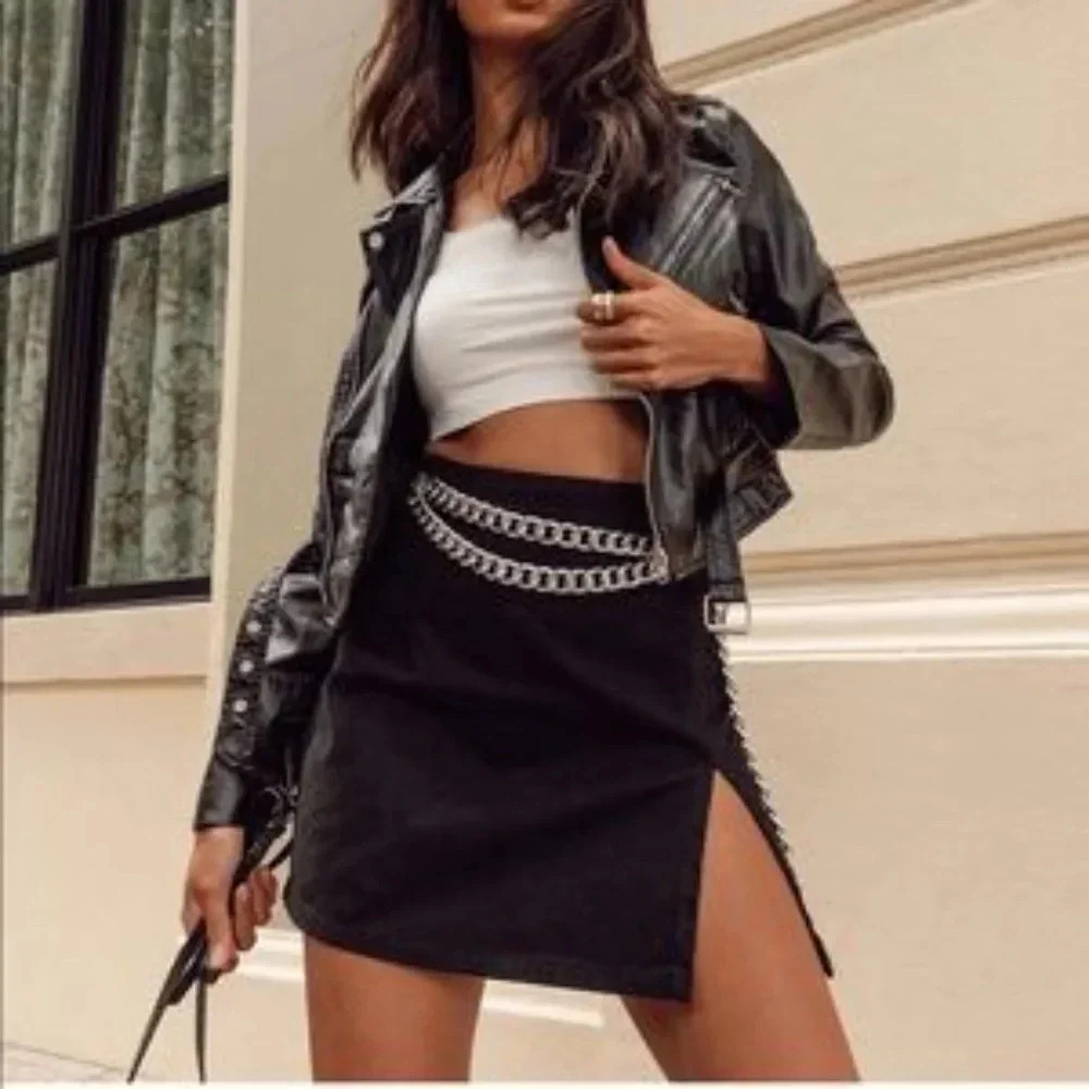 Princess Polly Lioness Black Mini Skirt * New